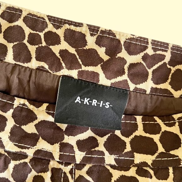 Vintage A-K-R-I-S- (AKRIS) Giraffe Print Skirt - Picture 5 of 6